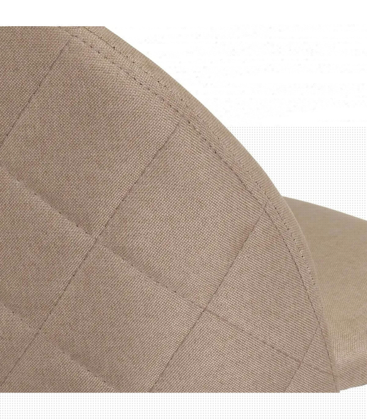 Wadiga Tabouret De Bar Métal Noir Et Assise Tissu Beige 40x50x99cm
