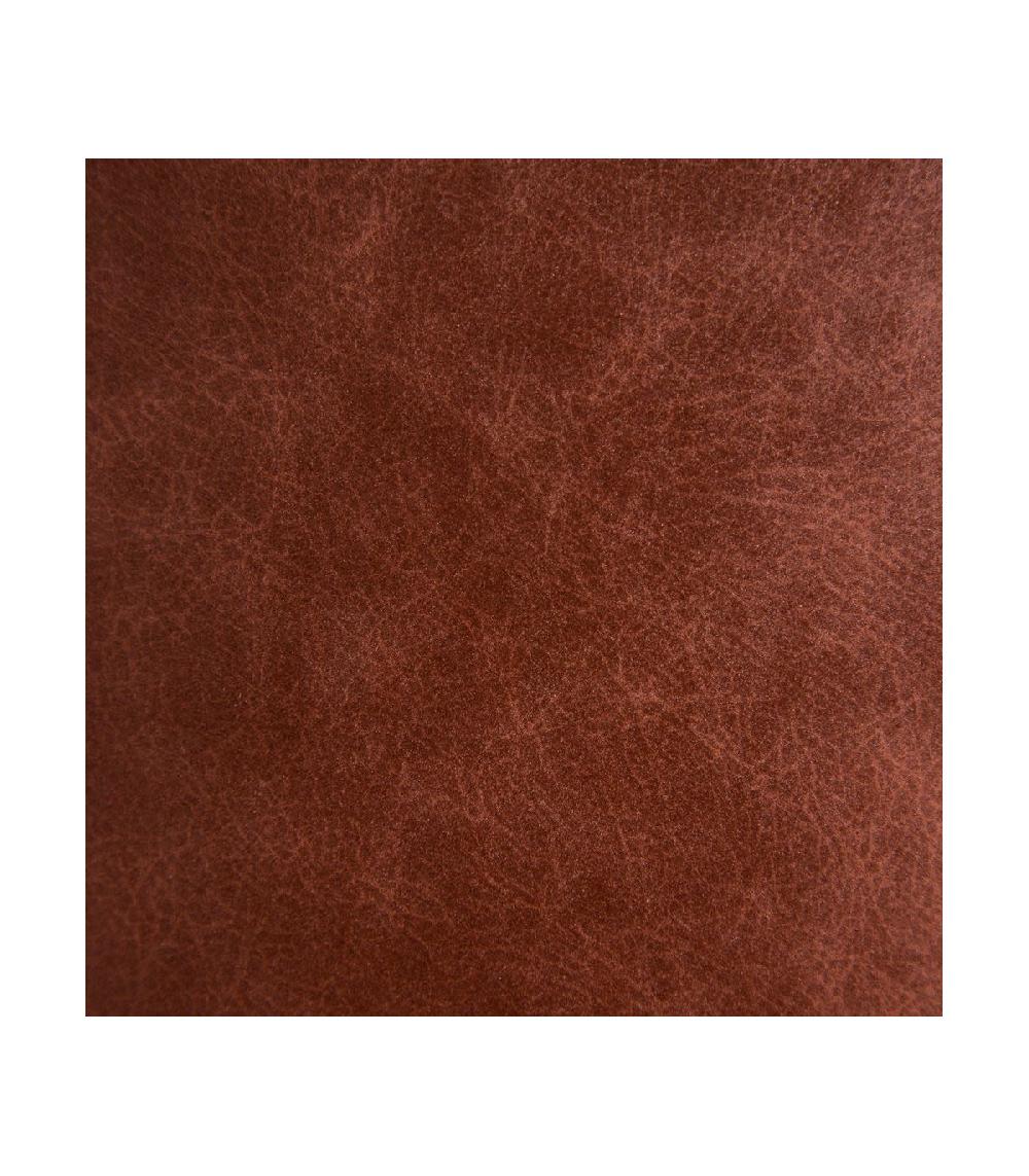 Wadiga Tabouret De Bar Vintage Similicuir Marron Et Métal Noir