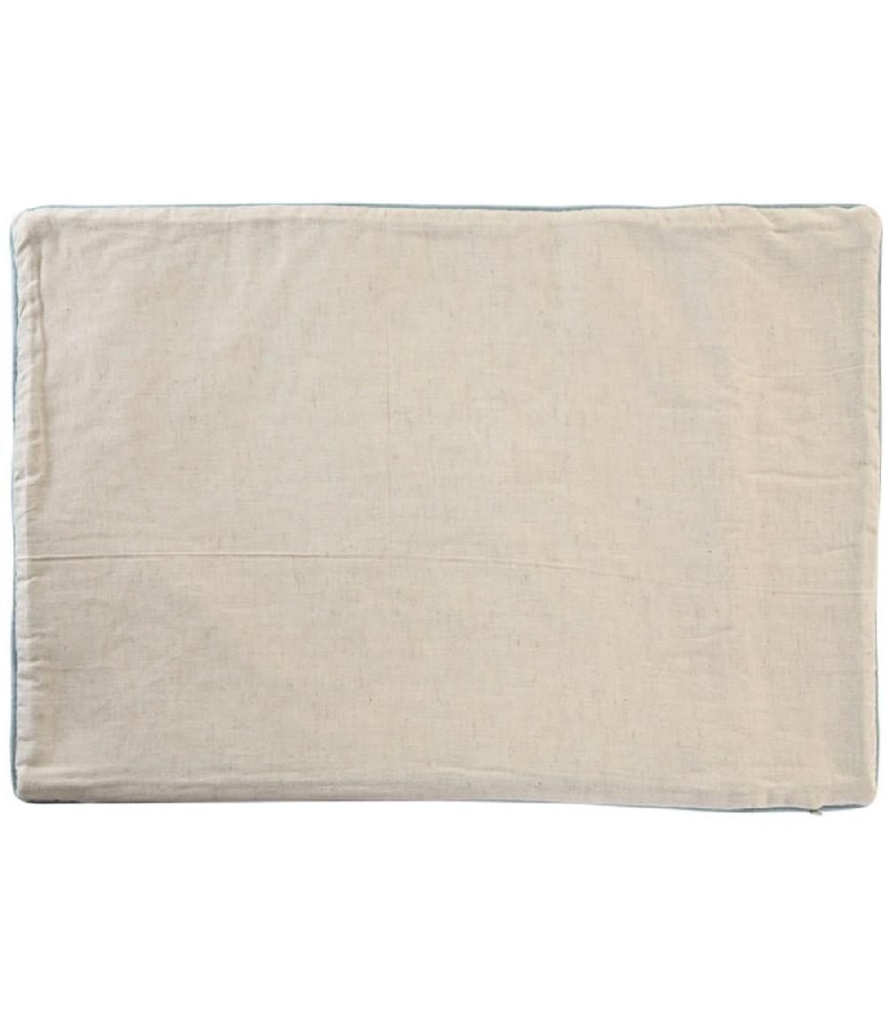 Wadiga Taie D'oreiller Rectangulaire Brodé Bleu 60x1x40cm