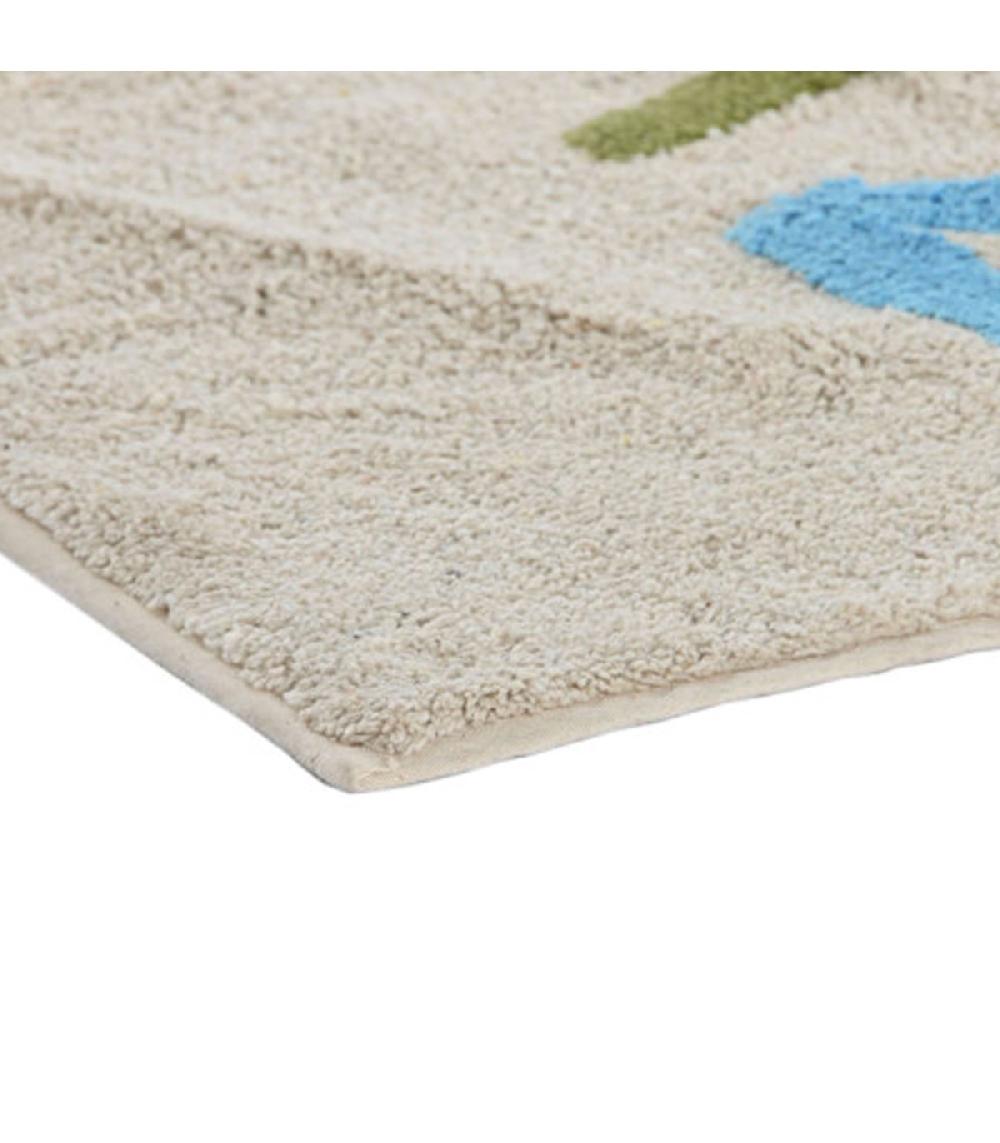 Wadiga Tapis Chambre Enfant Alphabet Multicolore En Coton 100x150x1.5cm