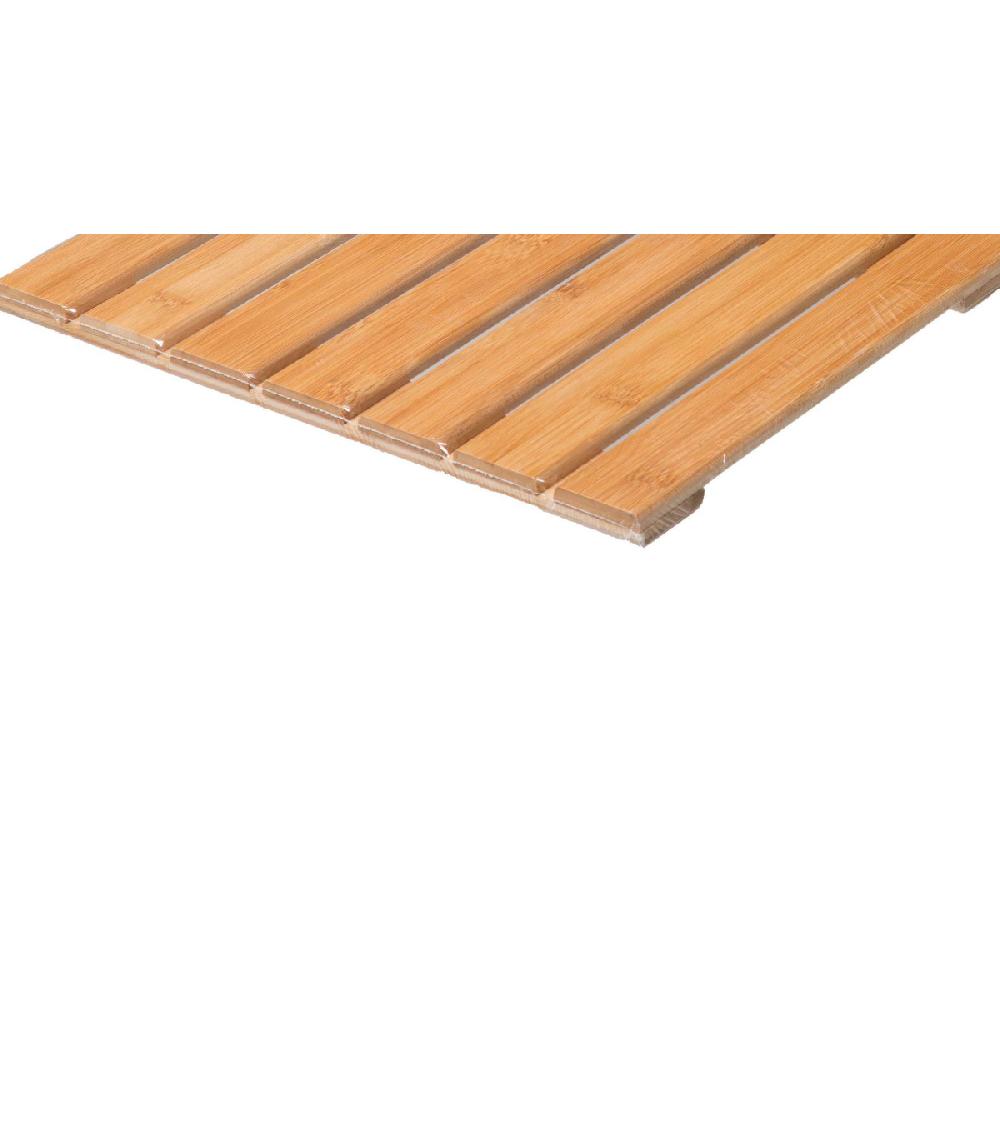 Wadiga Tapis De Bain Caillebotis Bambou - 53x36x1.6cm