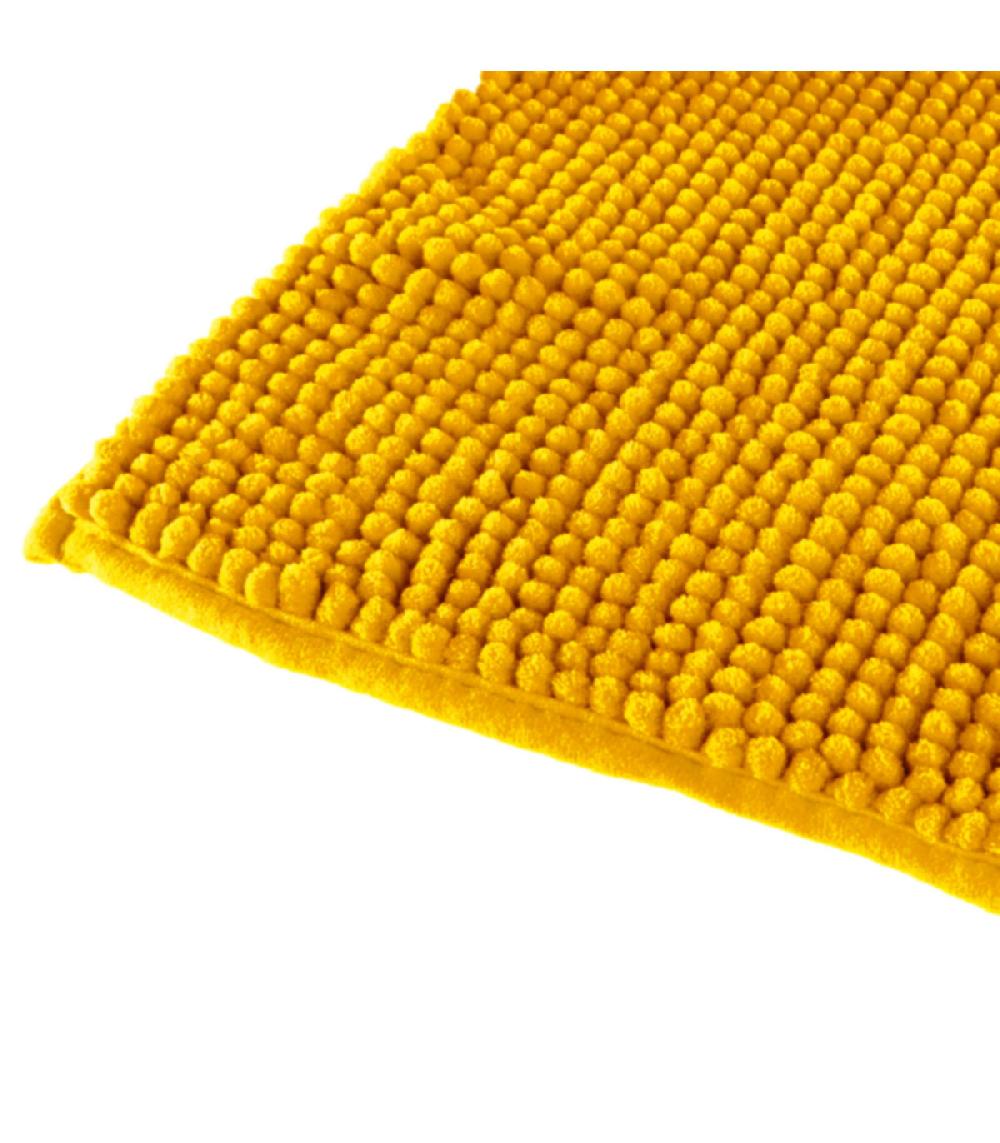 Wadiga Tapis De Bain Chenille Jaune Moutarde - 50x80cm