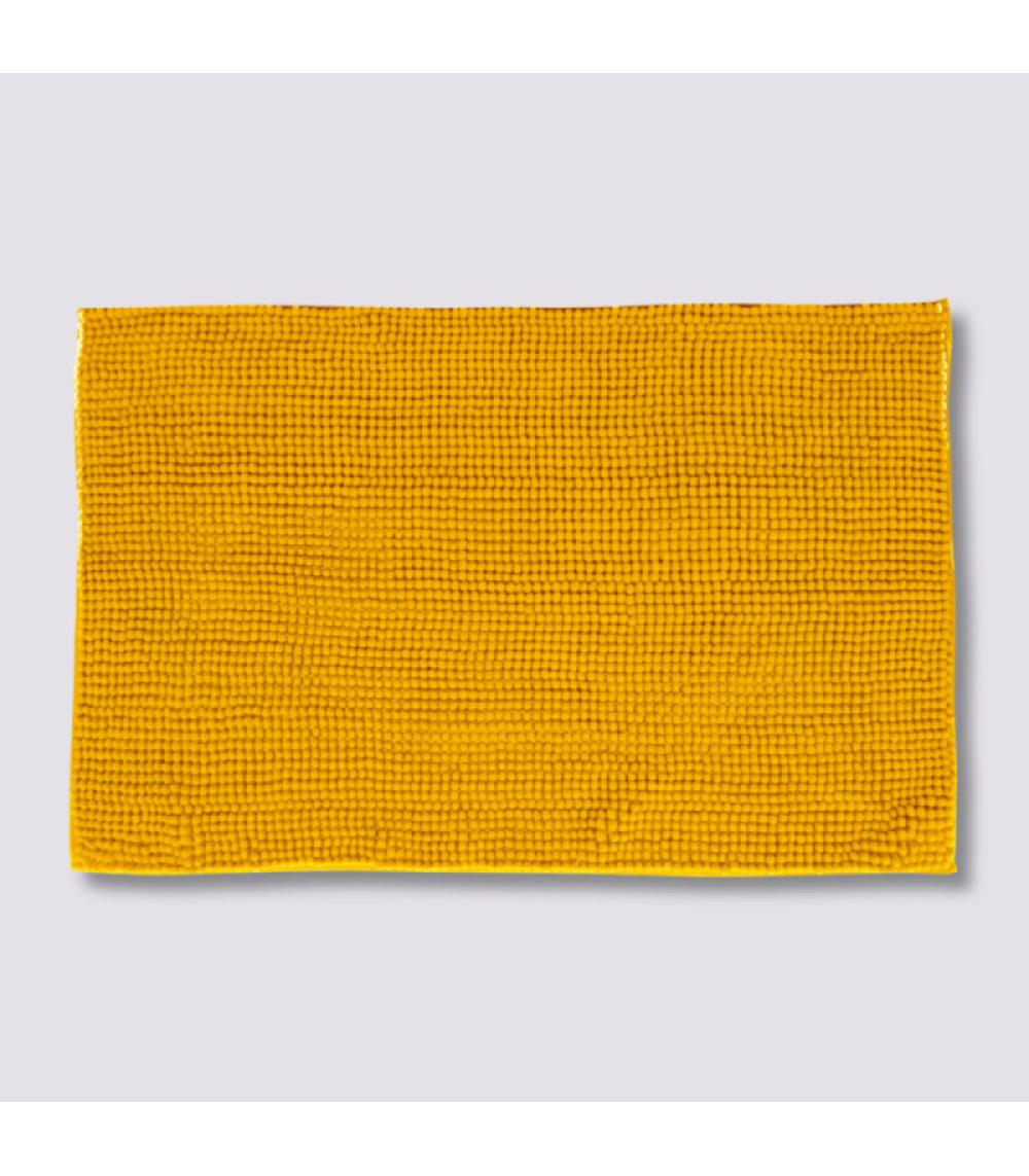 Wadiga Tapis De Bain Chenille Jaune Moutarde - 50x80cm