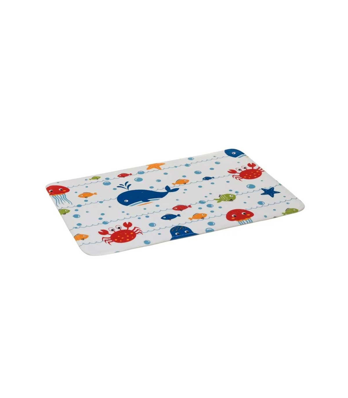 wadiga Tapis de bain enfant microfibre poissons 45x70cm