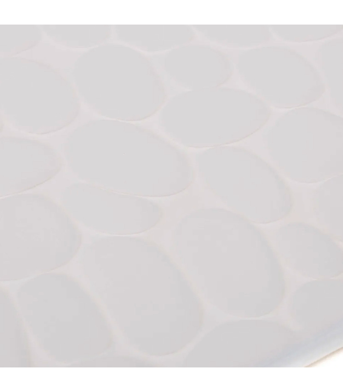 Wadiga Tapis De Bain Mémoire De Forme Motifs Galets Blanc 60x40cm