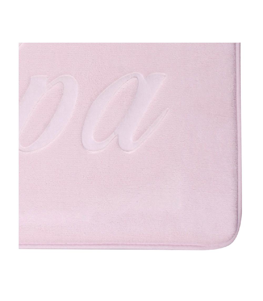 Wadiga Tapis De Bain Mémoire De Forme Rose Spa - 40x60cm