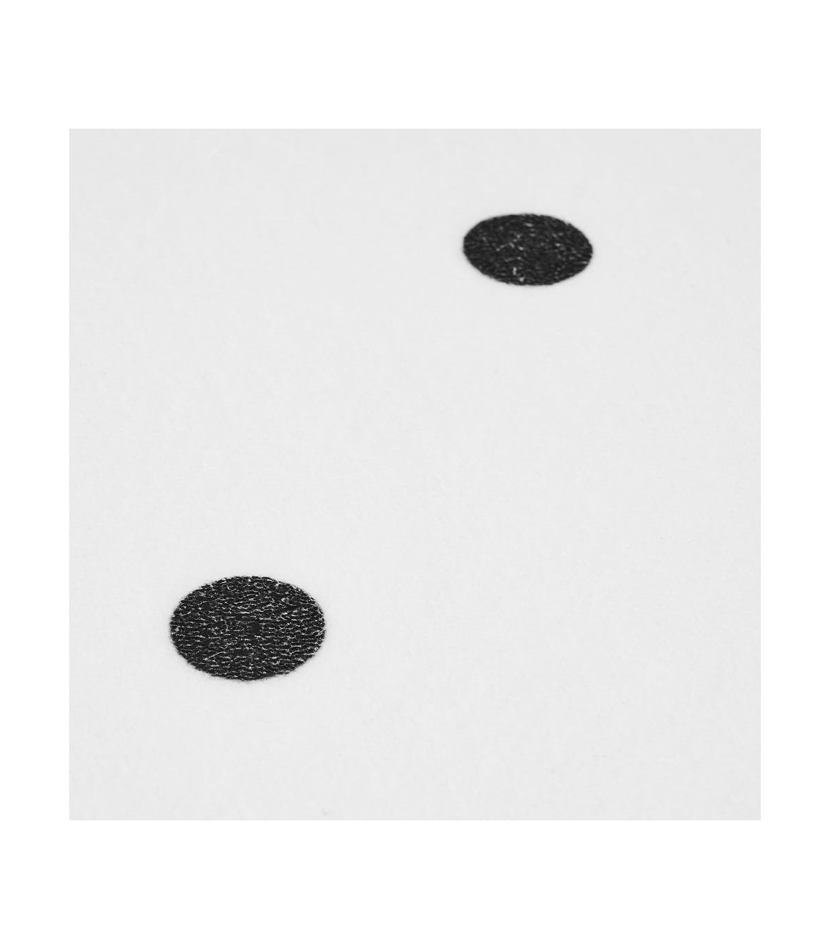 Wadiga Tapis De Bain Microfibre Blanc à Pois Noirs - 45x70cm