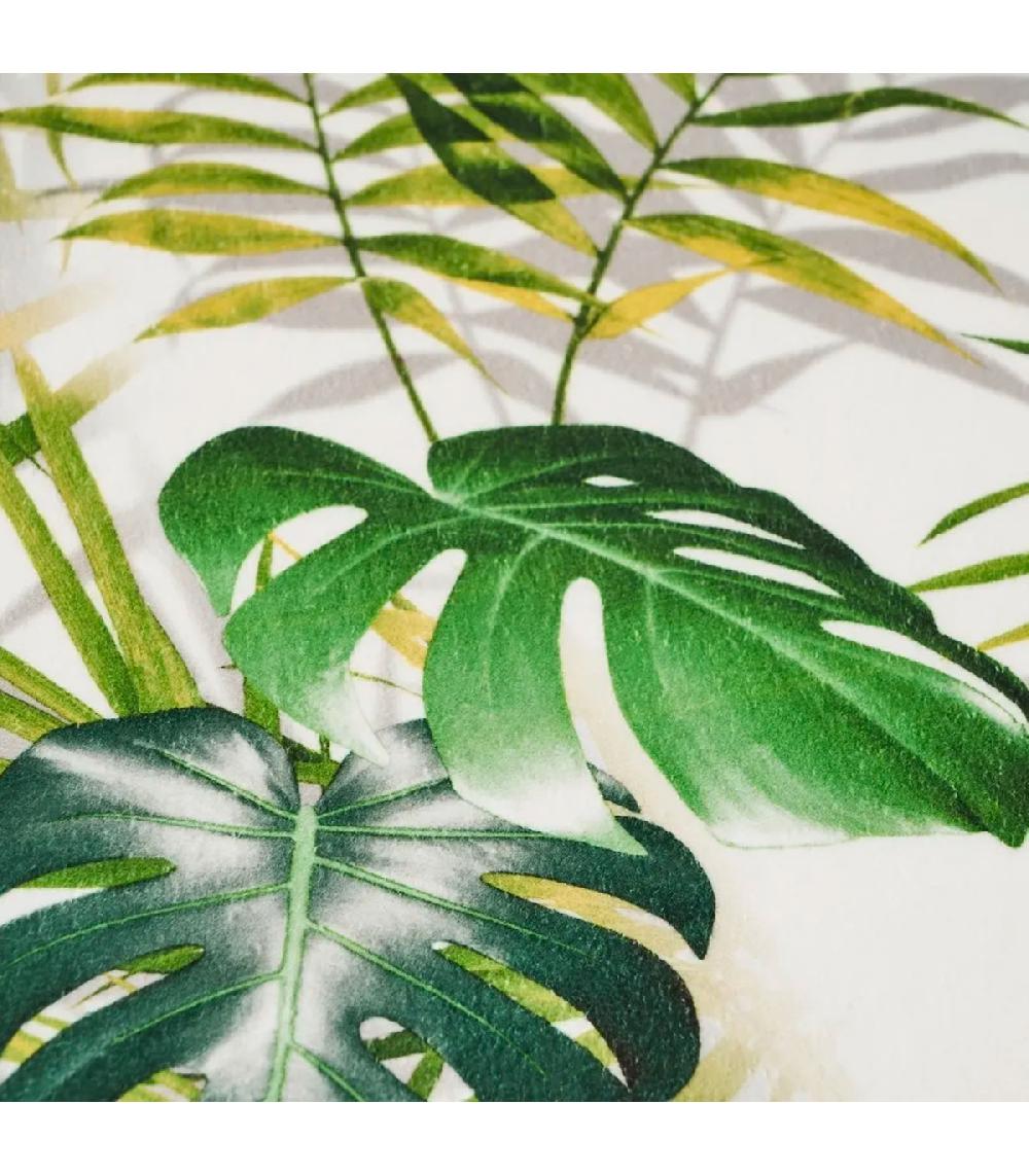 Wadiga Tapis De Bain Microfibre Feuillage Vert 45x70cm