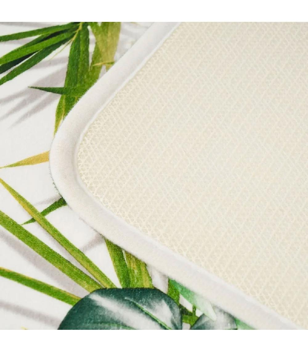 Wadiga Tapis De Bain Microfibre Feuillage Vert 45x70cm