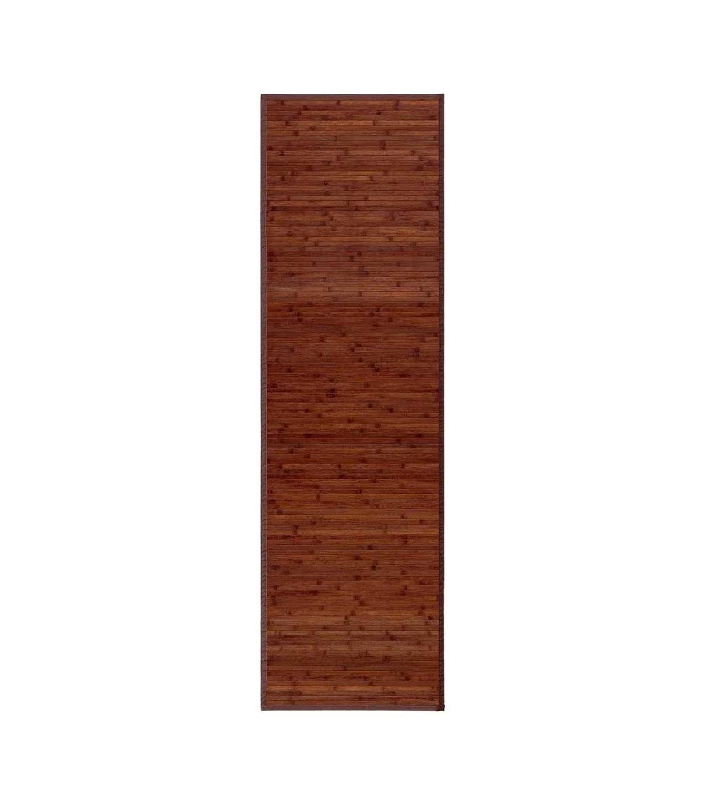 wadiga Tapis de Couloir Bambou Couleur Noyer - 60x200cm