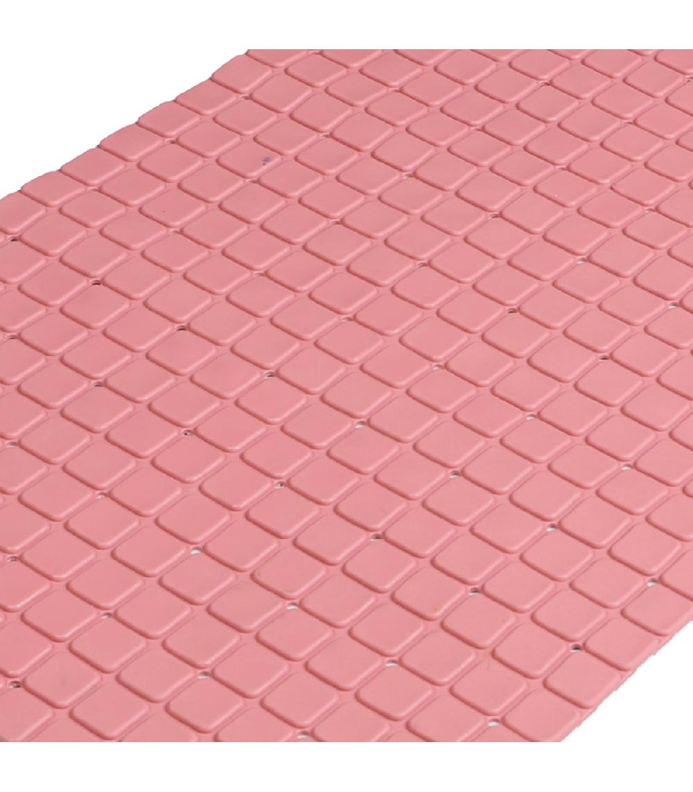 Wadiga Tapis Fond De Baignoire Antidérapant PVC Rose Mosaic