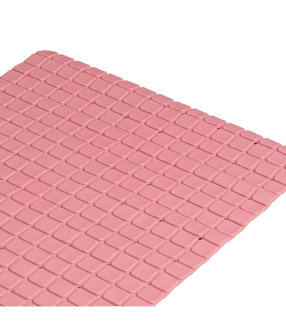 Wadiga Tapis Fond De Baignoire Antidérapant PVC Rose Mosaic