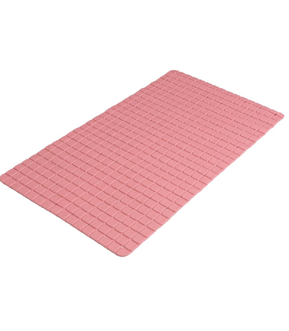 wadiga Tapis fond de baignoire antidérapant PVC rose mosaic