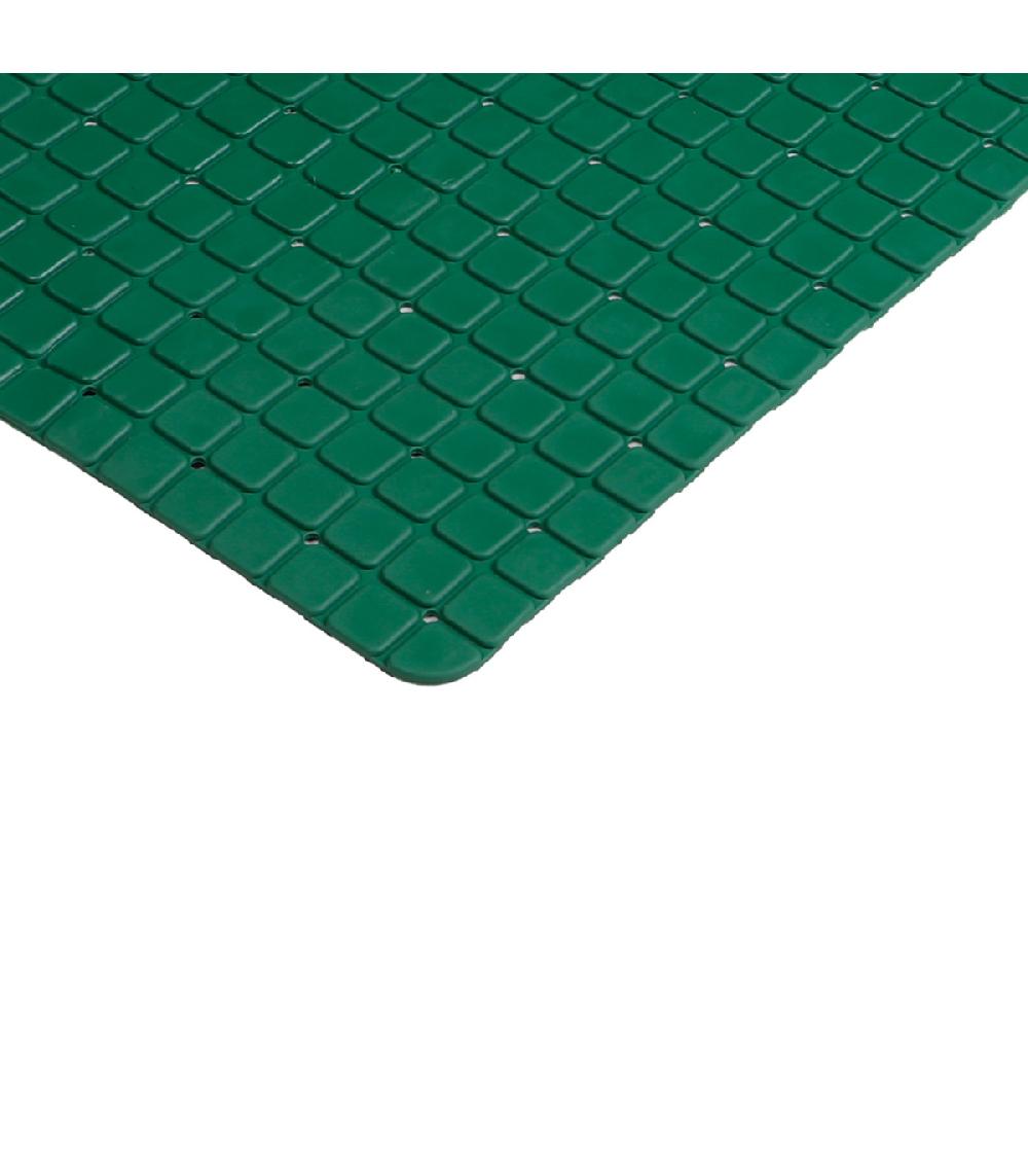 Wadiga Tapis Fond De Baignoire Antidérapant PVC Vert Mosaic