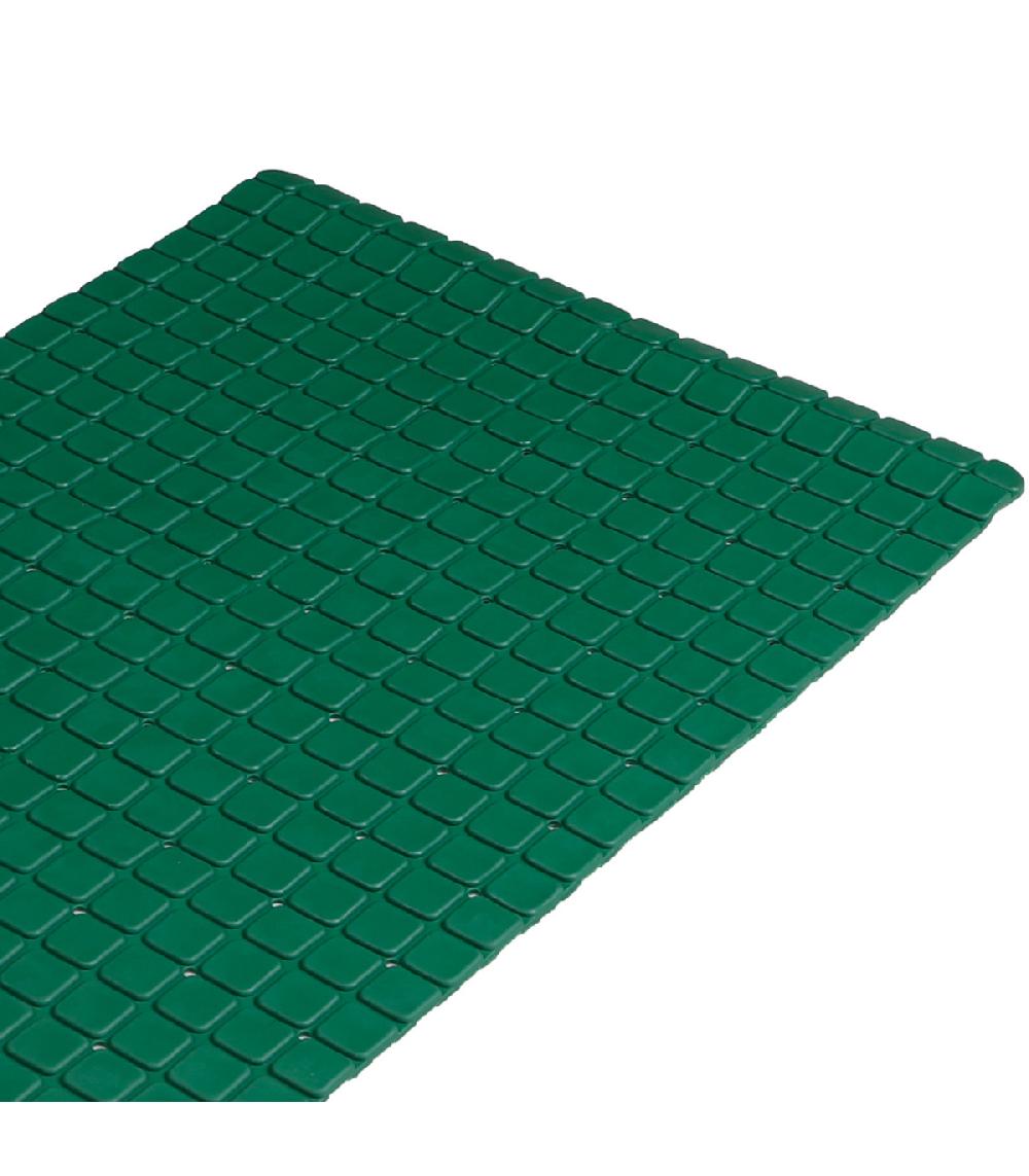 Wadiga Tapis Fond De Baignoire Antidérapant PVC Vert Mosaic