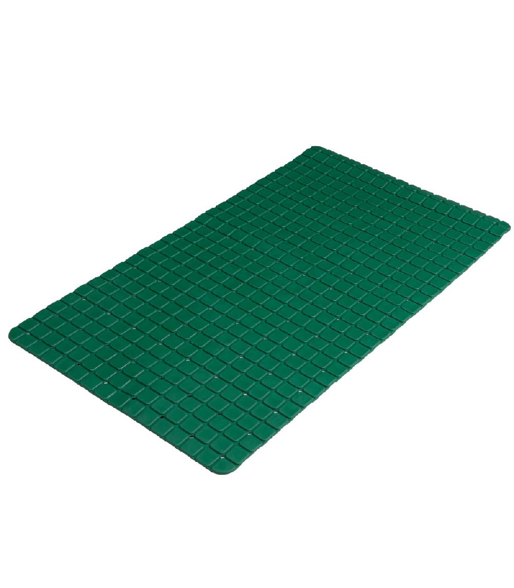 wadiga Tapis fond de baignoire antidérapant PVC vert mosaic