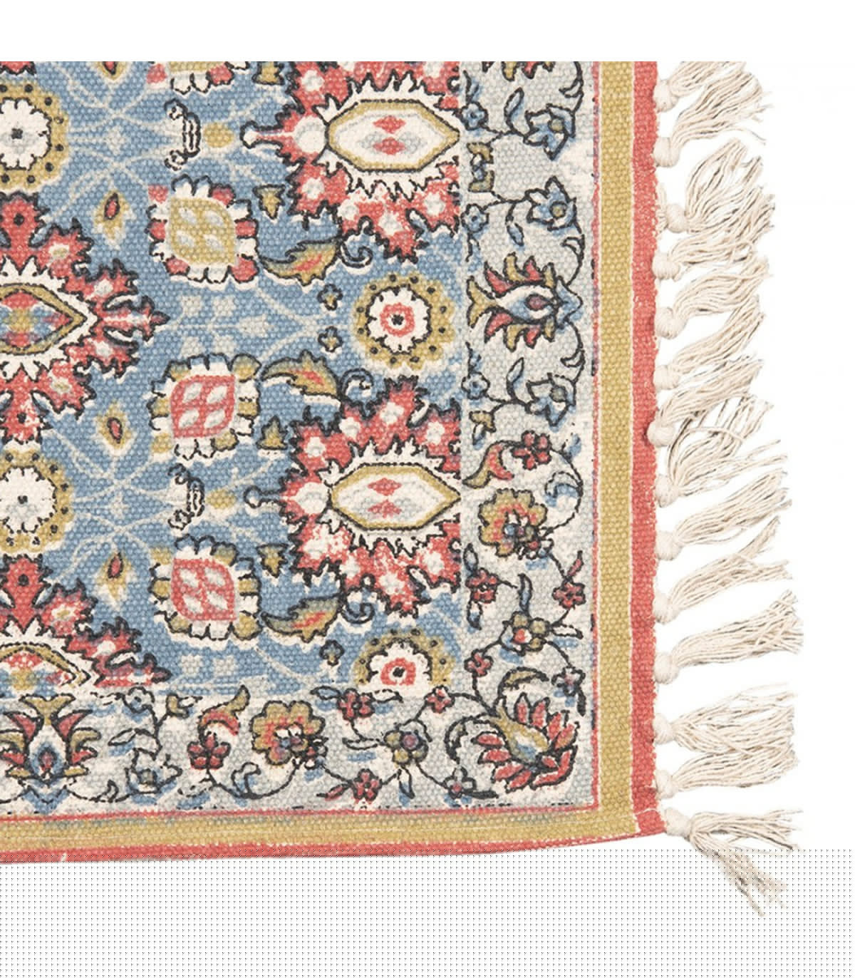 Wadiga Tapis Rectangulaire Multicolore Coton 140x200cm