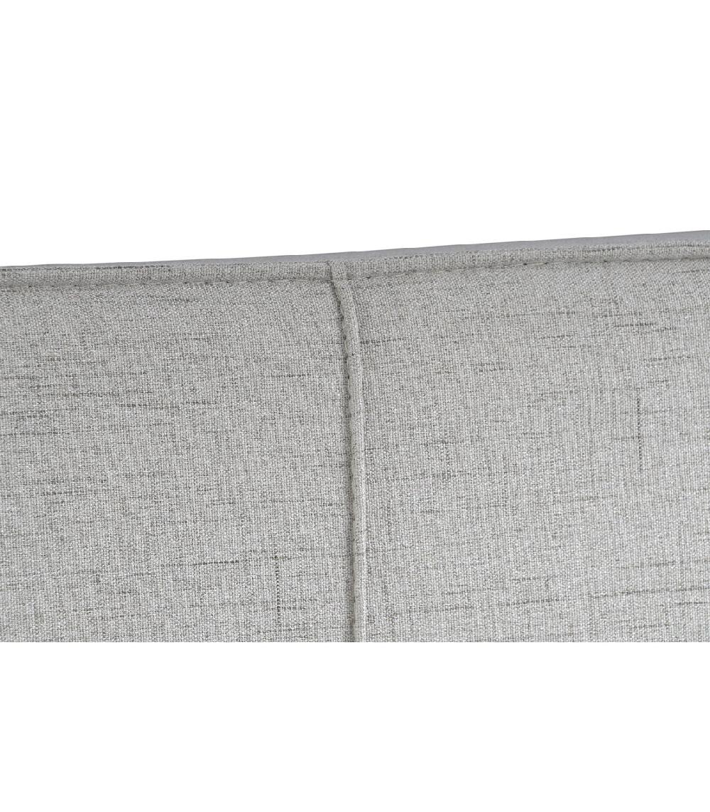 Wadiga Tête De Lit Capitonnée Carrés Polyester Gris Clair - 160cm