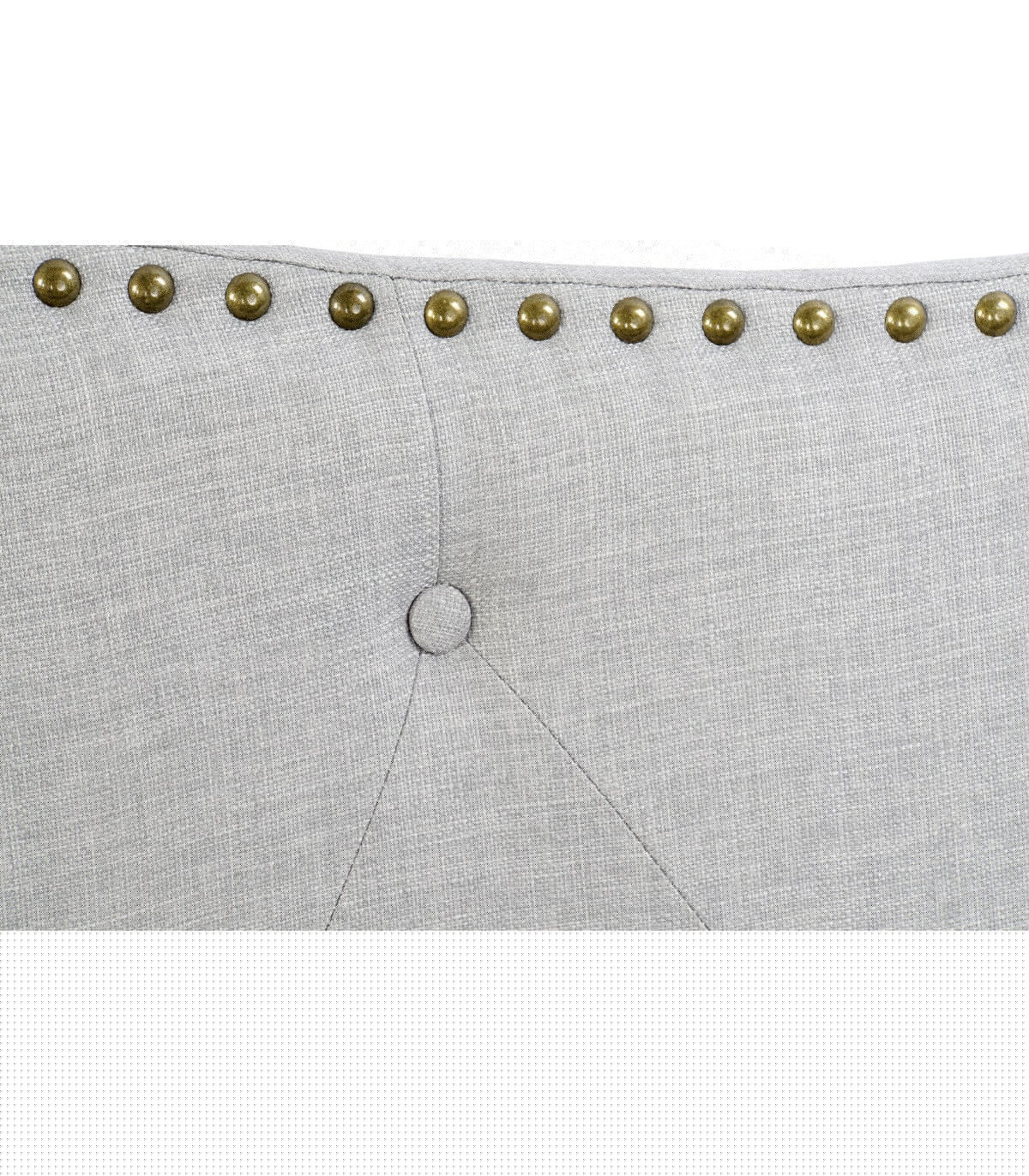 Wadiga Tête De Lit Classique Capitonnée Polyester Gris - 146cm