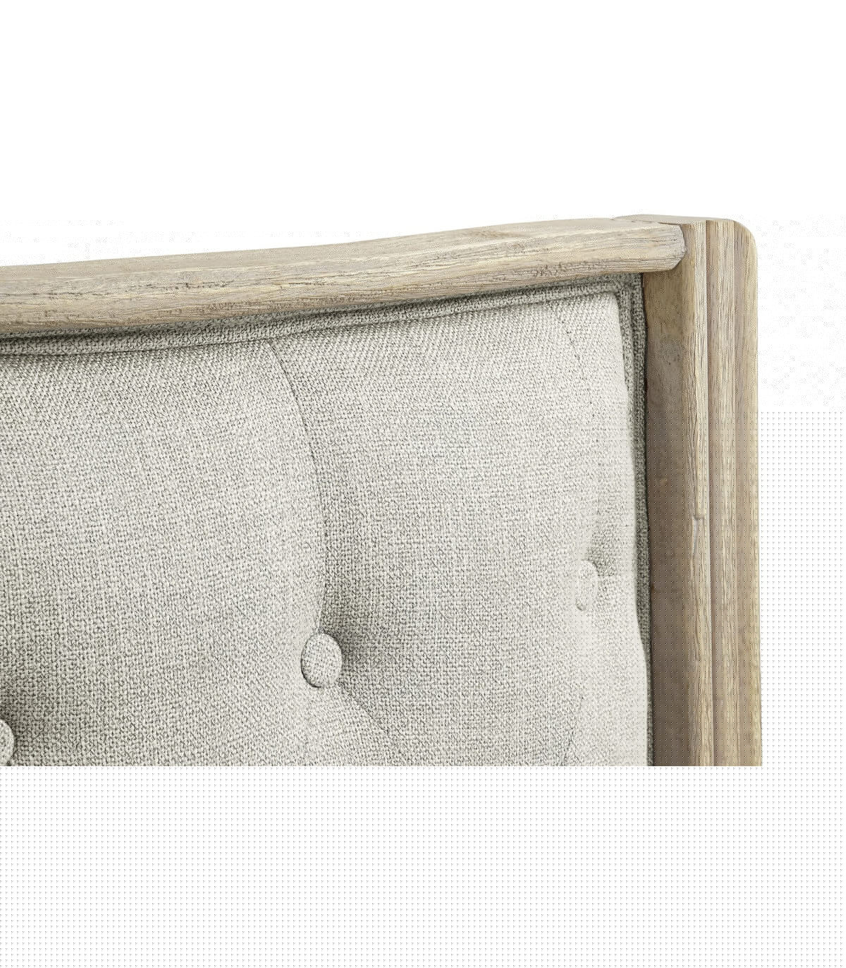 Wadiga Tête De Lit Classique En Bois Et Tissu Capitonné Lin Beige - 180cm