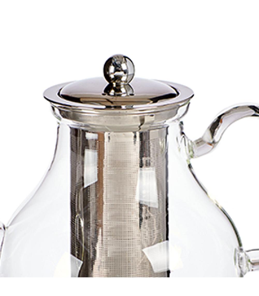 Wadiga Théière Classique En Verre Transparent Avec Infuseur
