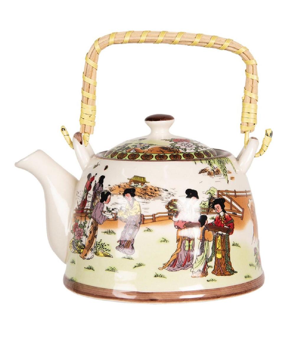wadiga Théière traditionnelle avec filtre en céramique multicolore 800ml
