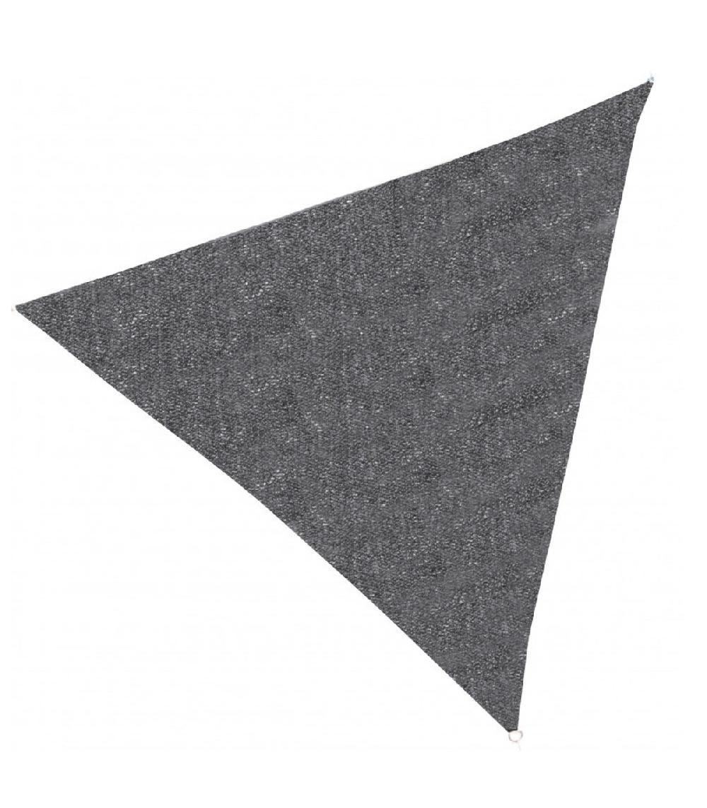 wadiga Toile ombrage polyéthylène triangulaire gris 360x360x360cm