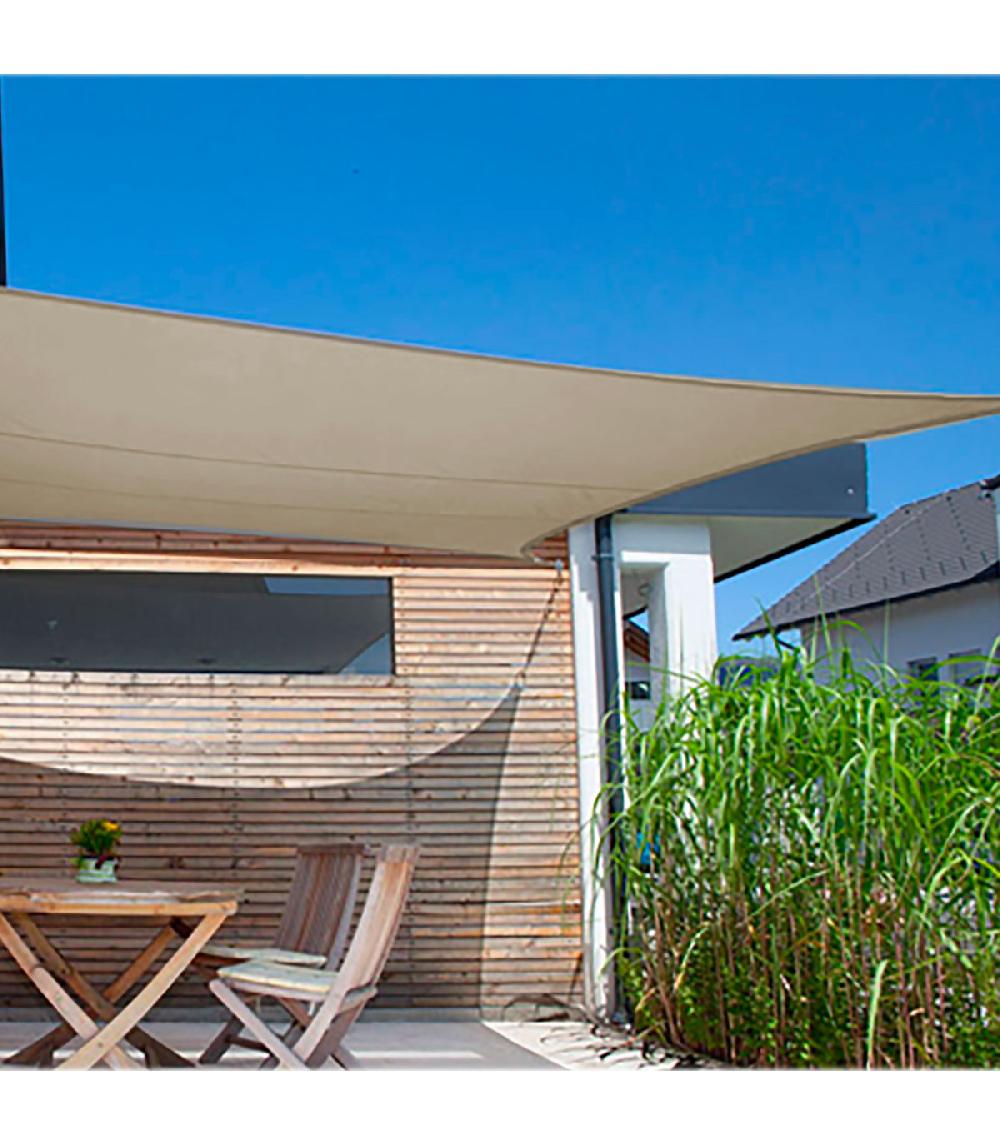 Wadiga Toile Ombrage Rectangulaire Beige Déperlante 300x400cm