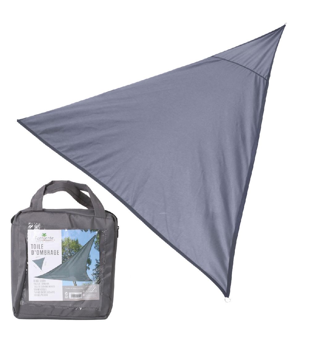 Wadiga Toile Ombrage Triangulaire Gris Anthracite - 300x300x300cm