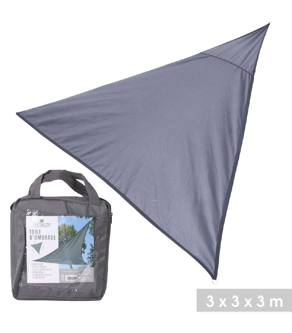 Wadiga Toile Ombrage Triangulaire Gris Anthracite - 300x300x300cm