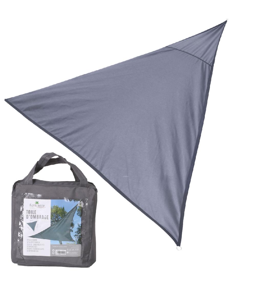 Wadiga Toile Ombrage Triangulaire Gris Anthracite - 360x360x360cm