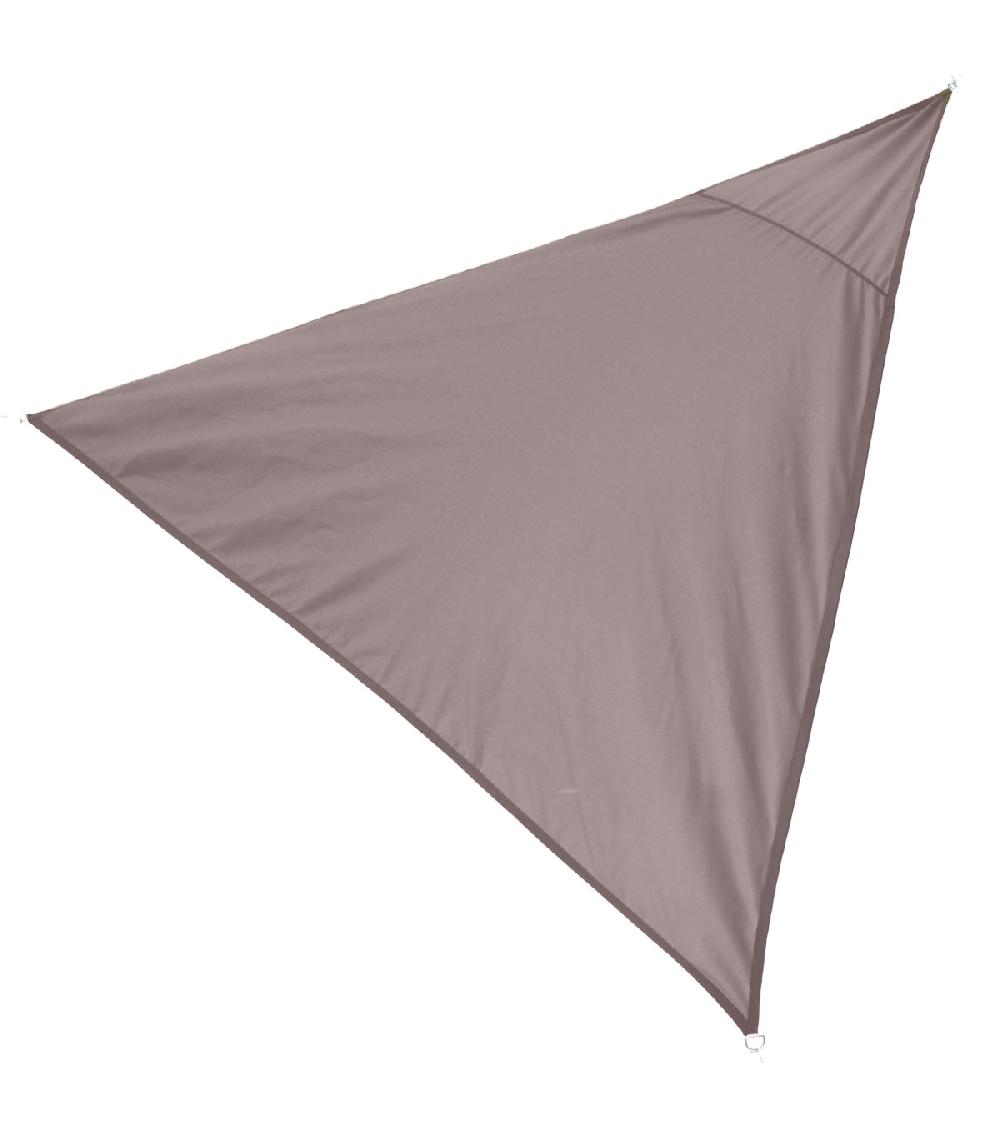 wadiga Toile ombrage triangulaire taupe - 300x300x300cm