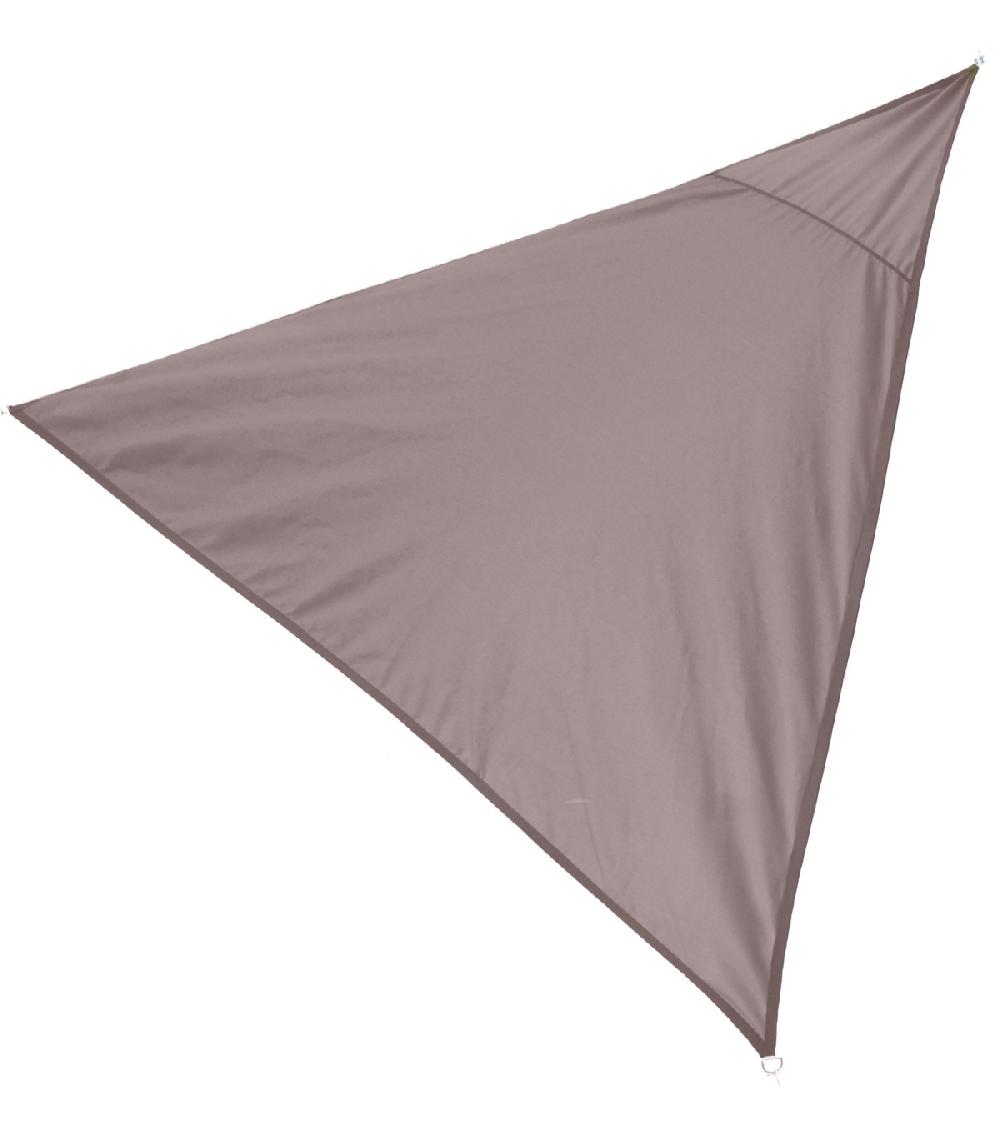 wadiga Toile ombrage triangulaire taupe - 360x360x360cm
