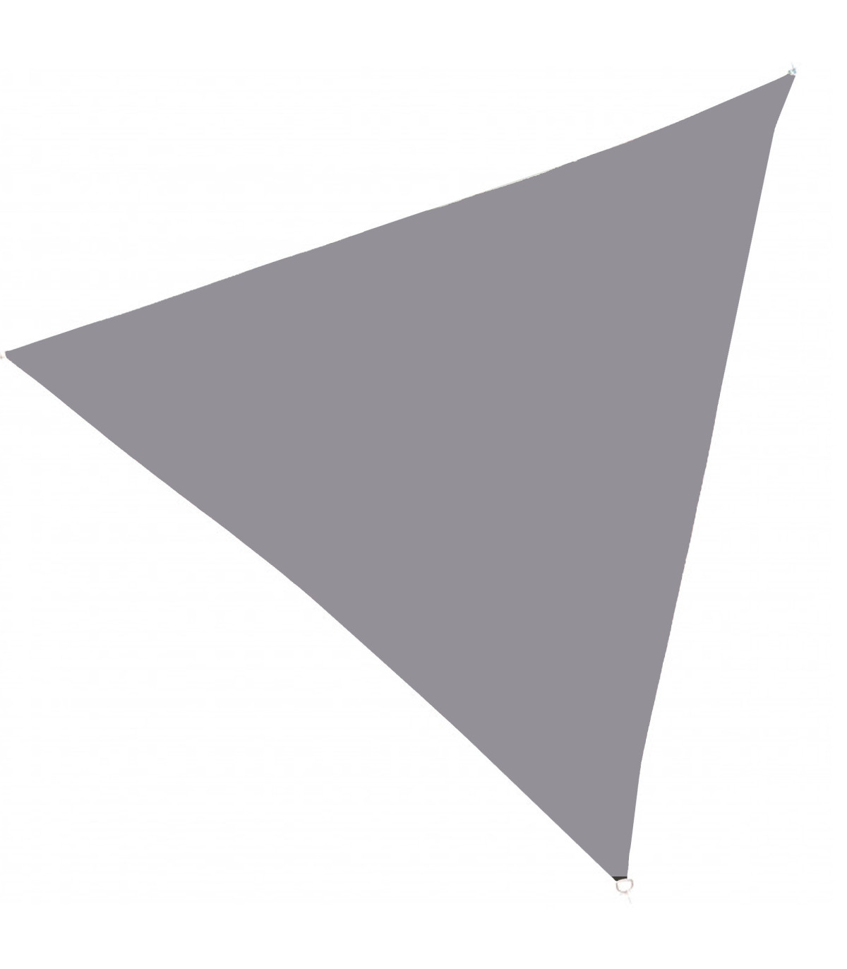 wadiga Toile ombrage voile triangulaire gris 300x300x300cm