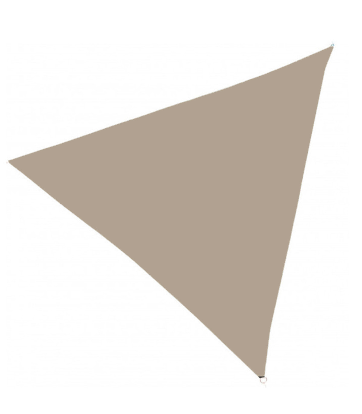 wadiga Toile ombrage voile triangulaire gris sable 360x360x360cm