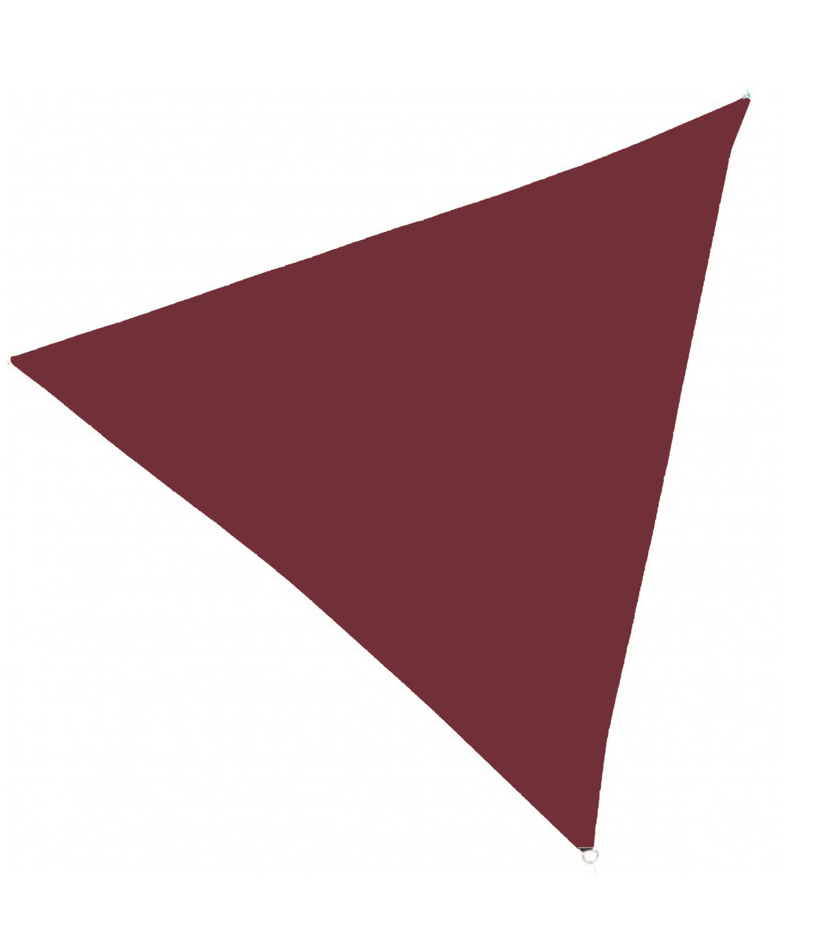 wadiga Toile ombrage voile triangulaire rouge bordeaux 360x360x360cm