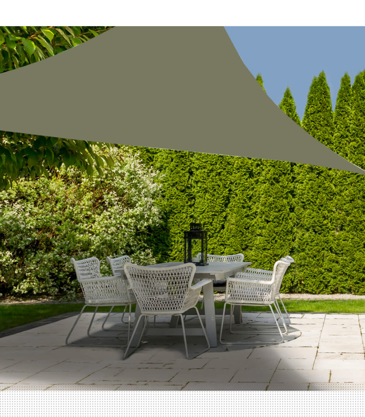 Wadiga Toile Ombrage Voile Triangulaire Vert 300x300x300cm