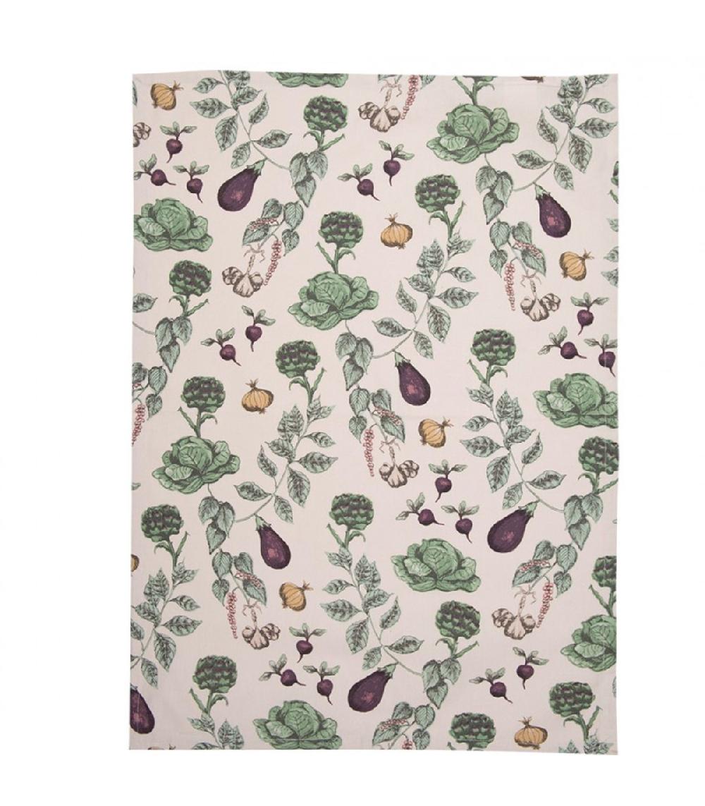 Wadiga Torchon 100% Coton Multicolore Légumes 47x70cm