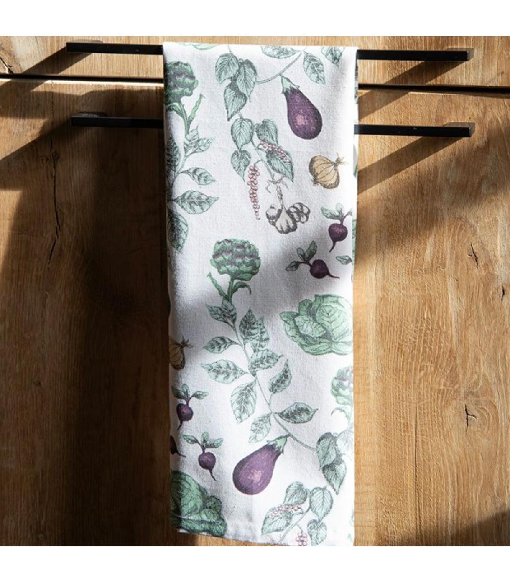Wadiga Torchon 100% Coton Multicolore Légumes 47x70cm