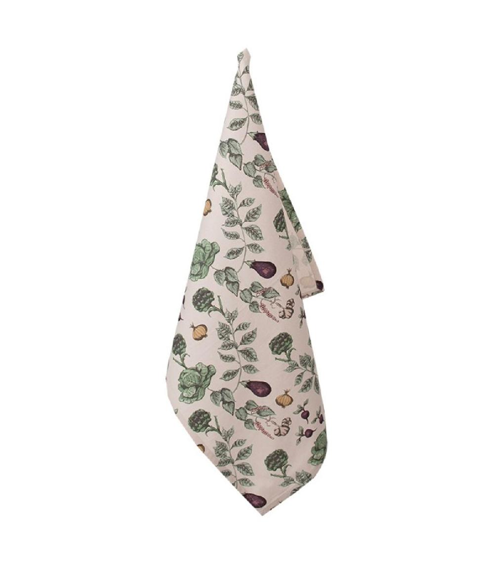 wadiga Torchon 100% coton multicolore légumes 47x70cm