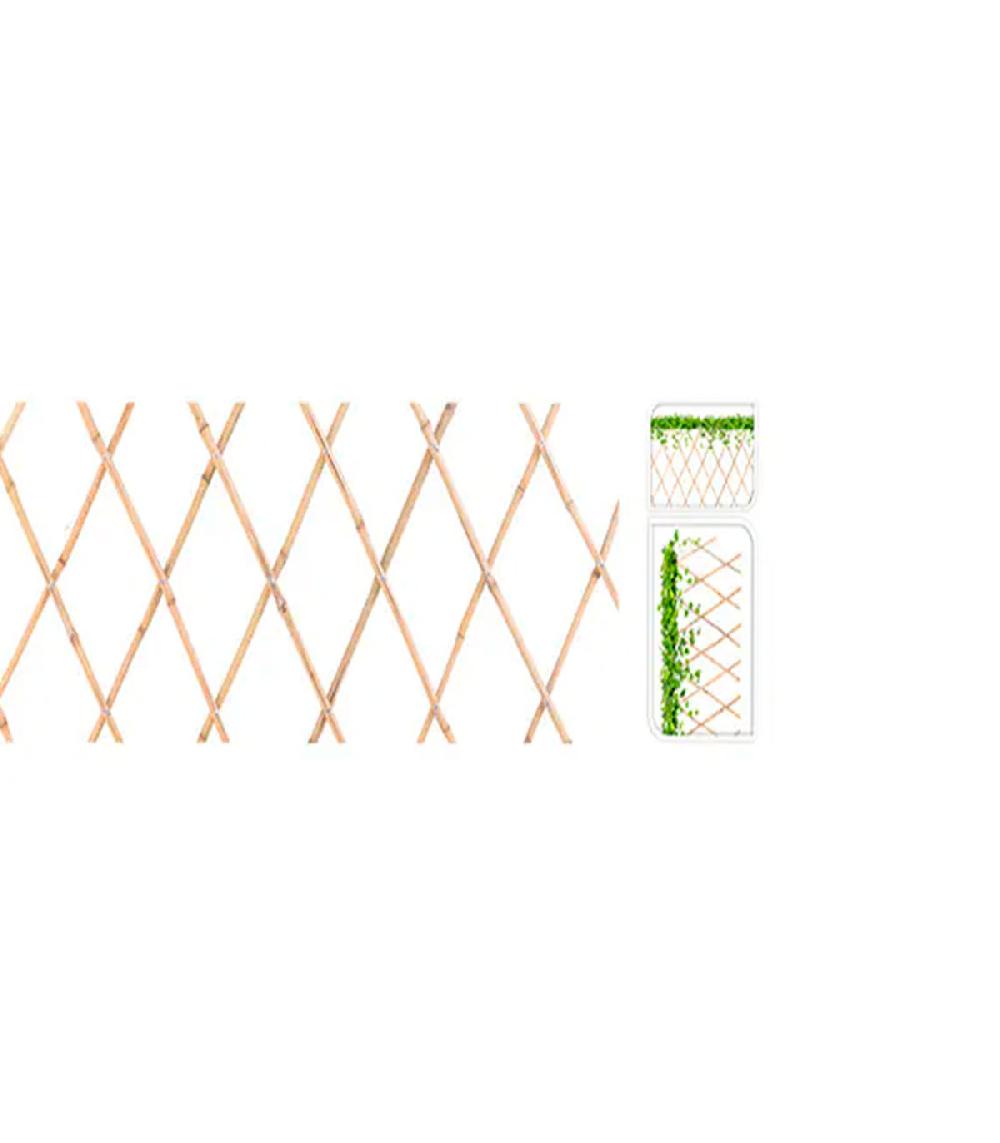 Wadiga Treillis En Bambou Extensible Pour Plantes Grimpantes 45x180cm