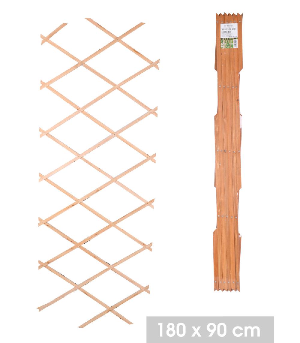 Wadiga Treillis En Bois Extensible Pour Plantes Grimpantes - 180x90x0.7cm
