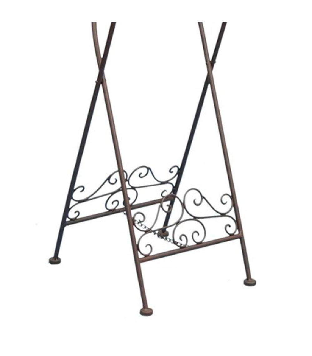 Wadiga Valet De Chambre En Fer Forgé Marron 46x41x121cm