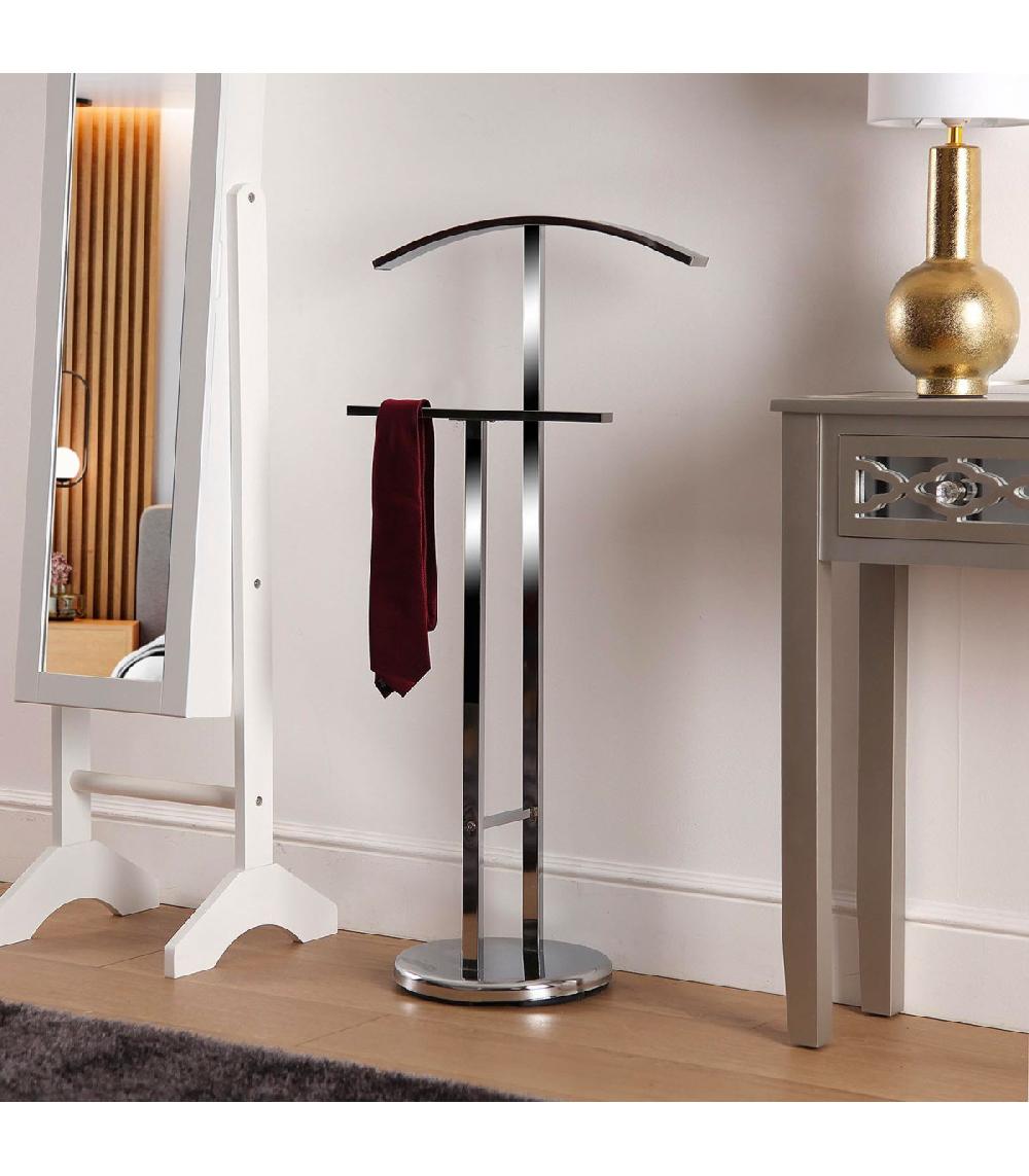 Wadiga Valet De Chambre En Métal Chromé 52x20x100cm