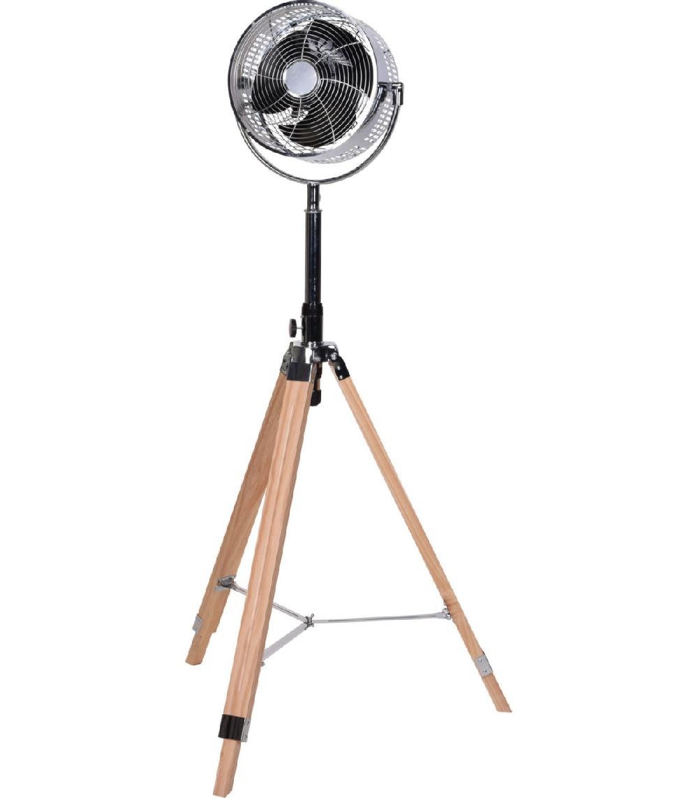 wadiga Ventilateur sur Pied Élégant en Bois et Métal - 3 Vitesses