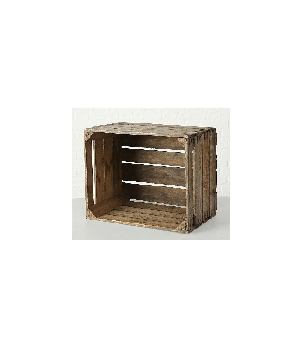 Wadiga Véritable Caisse En Bois Traditionnelle Caisse à Fruits