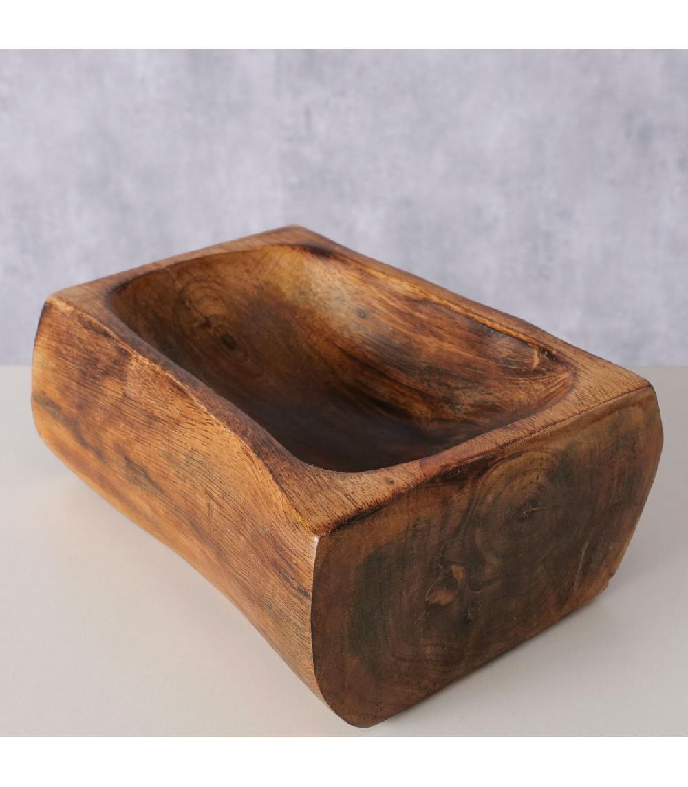 Wadiga Vide Poche En Bois De Manguier 16x11.5x6.5cm