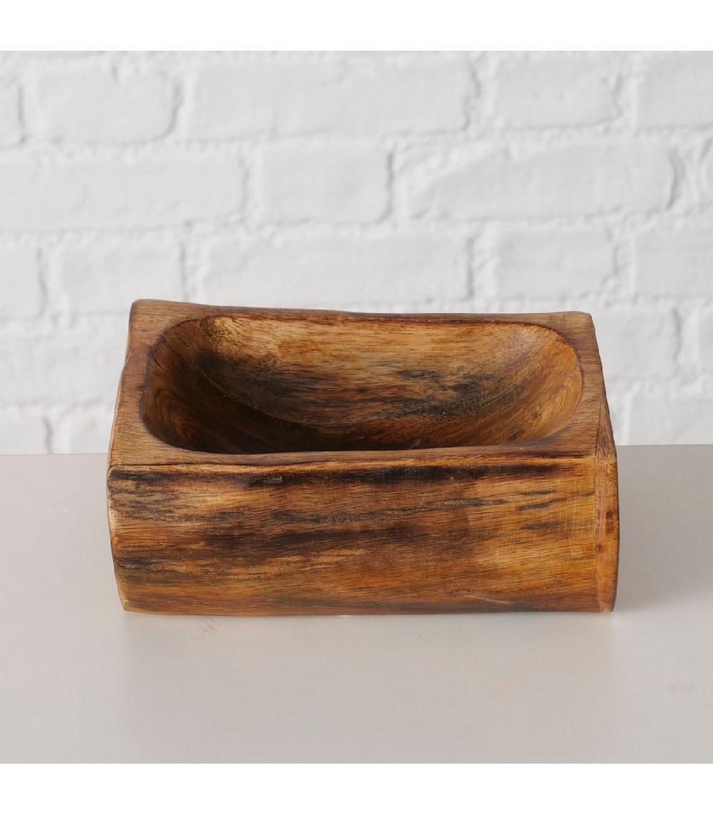 Wadiga Vide Poche En Bois De Manguier 16x11.5x6.5cm