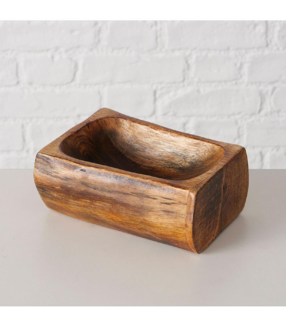 Wadiga Vide Poche En Bois De Manguier 16x11.5x6.5cm