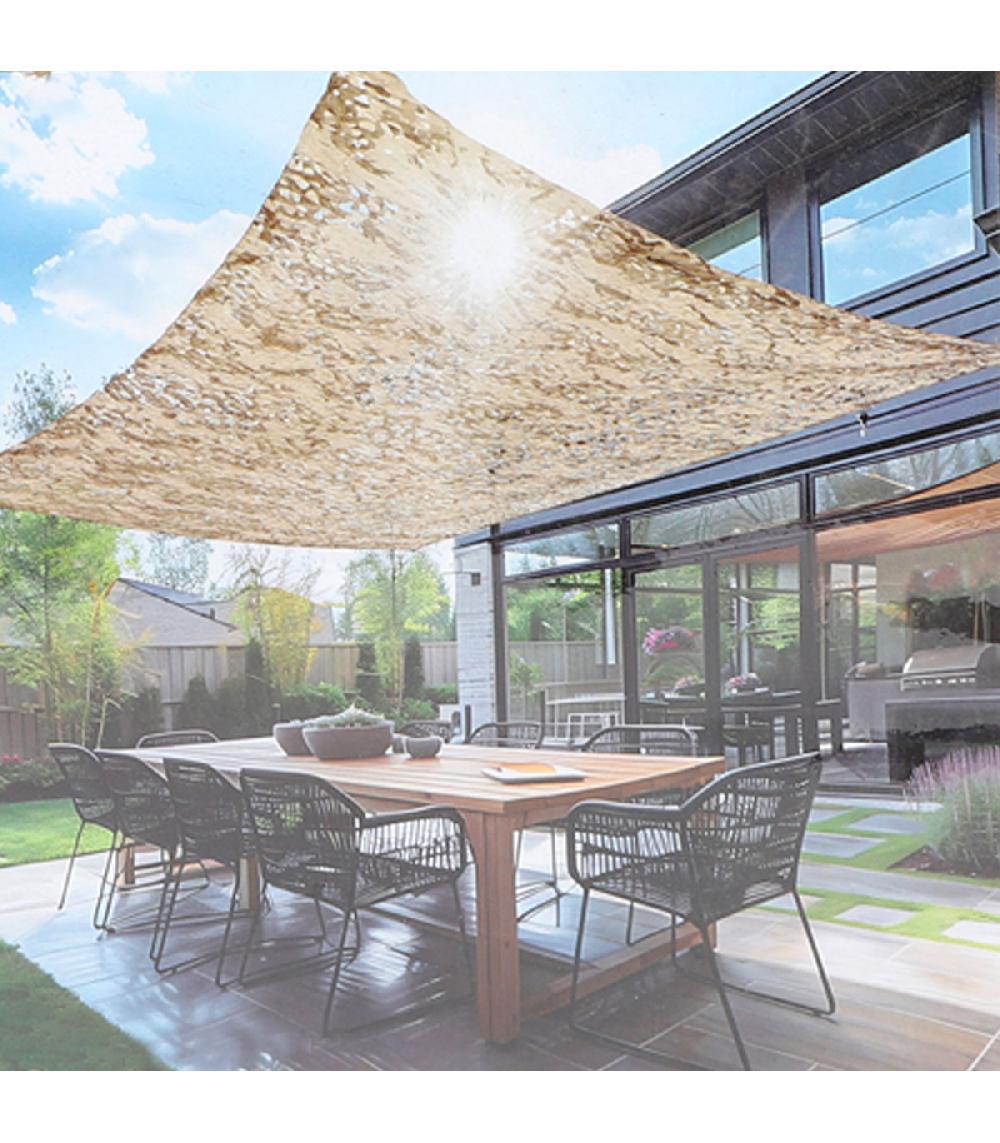 Wadiga Voile Ombrage Rectangulaire Camouflage 300x400cm